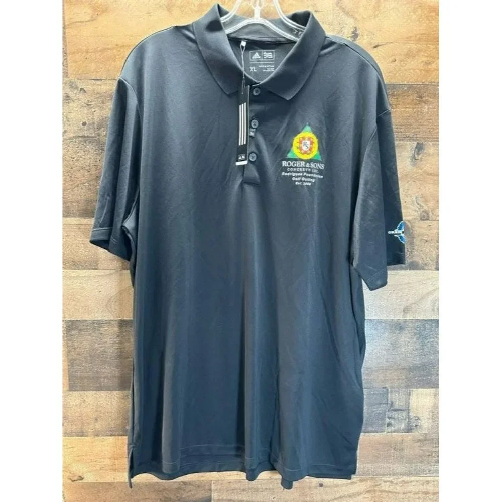 NWT Adidas Roger & Sons Concrete Polo‎ Size X-Large